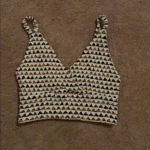 Multi color crop top NWOT
